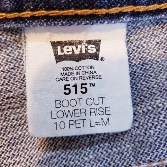 Levi's Vintage 515 High Rise Waist Bootcut Cotton Jeans 90s Y2K Women's Size 10 - Picture 8 of 9